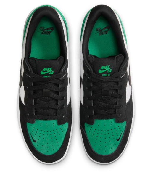 Nike SB Low-Top Sneakers – White, Black & Green