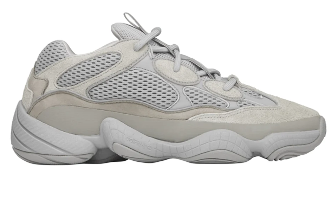 Light Grey Mesh Panel Chunky Lace-Up Sneakers