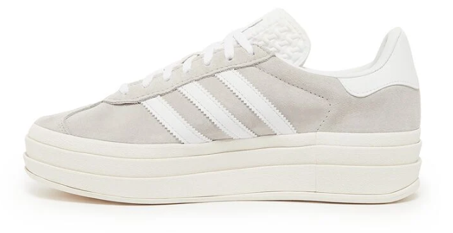 adidas Gazelle Bold Women's Platform Sneakers – Grey White