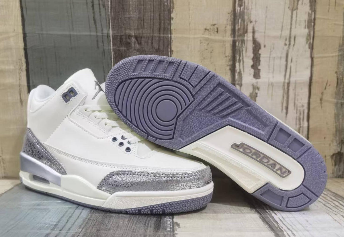 Air Jordan 3 Retro Beige-Silver – Men's Sneakers