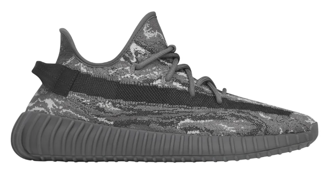 adidas Yeezy Boost 350 V2 Grey & Black Sneakers