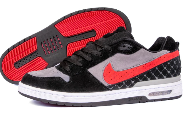 Nike SB Paul Rodriguez Zoom Air Low — Black / Varsity Red / Flint Grey