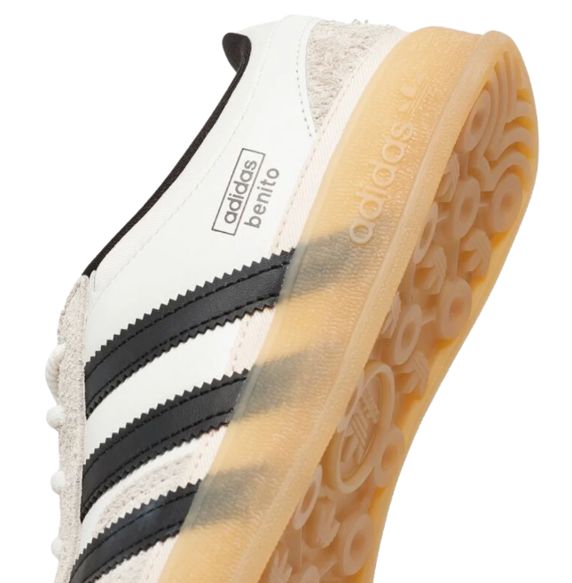 adidas Benito Off-White & Black Low-Top Sneakers
