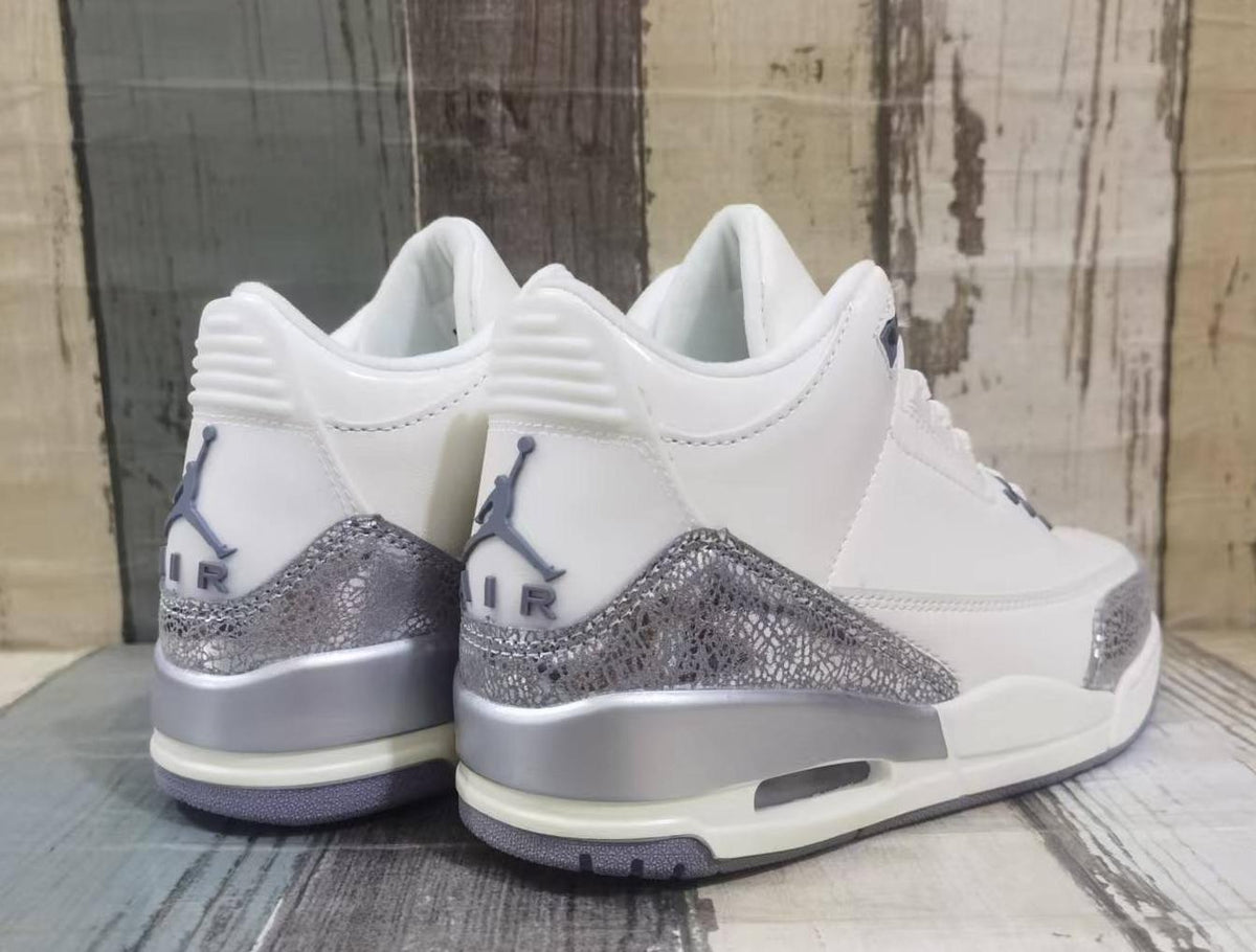 Air Jordan 3 Retro Beige-Silver – Men's Sneakers