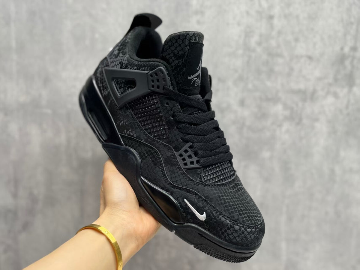 Air Jordan 4 Retro Black Mamba – Black Sneakers