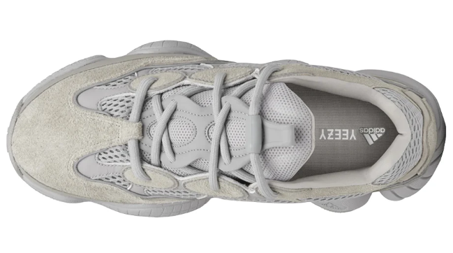 Light Grey Mesh Panel Chunky Lace-Up Sneakers