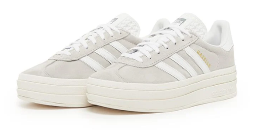 adidas Gazelle Bold Women's Platform Sneakers – Grey White